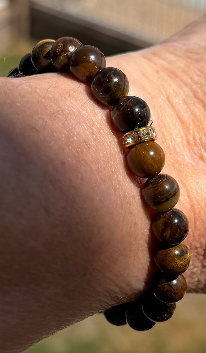Quiet Gold | 8mm Tiger's Eye Bracelet