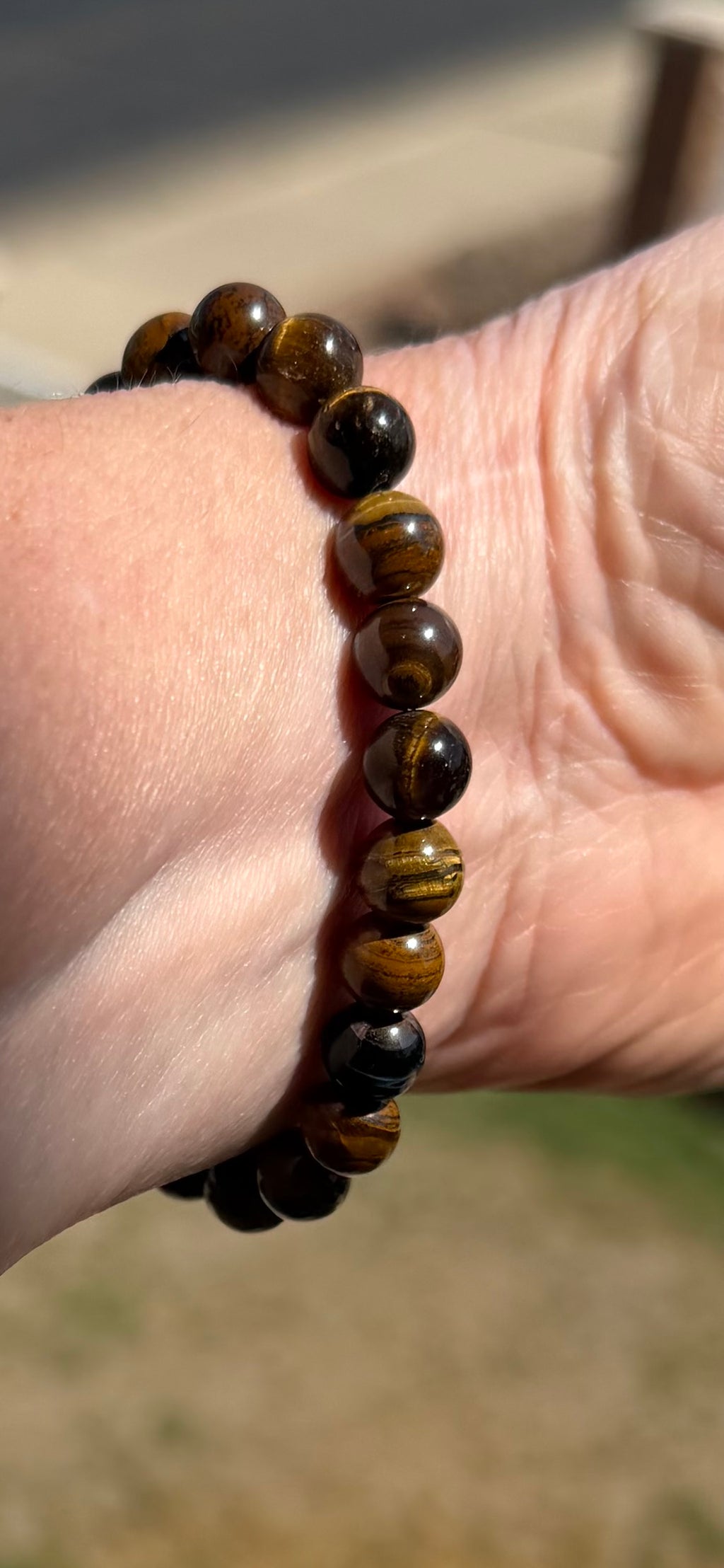 Quiet Gold | 8mm Tiger's Eye Bracelet