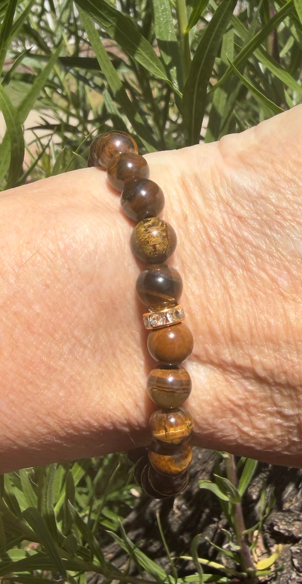 Quiet Gold | 8mm Tiger's Eye Bracelet