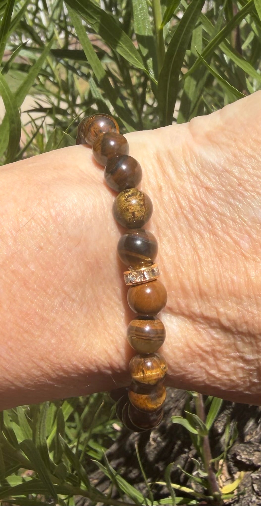 Quiet Gold | 8mm Tiger's Eye Bracelet