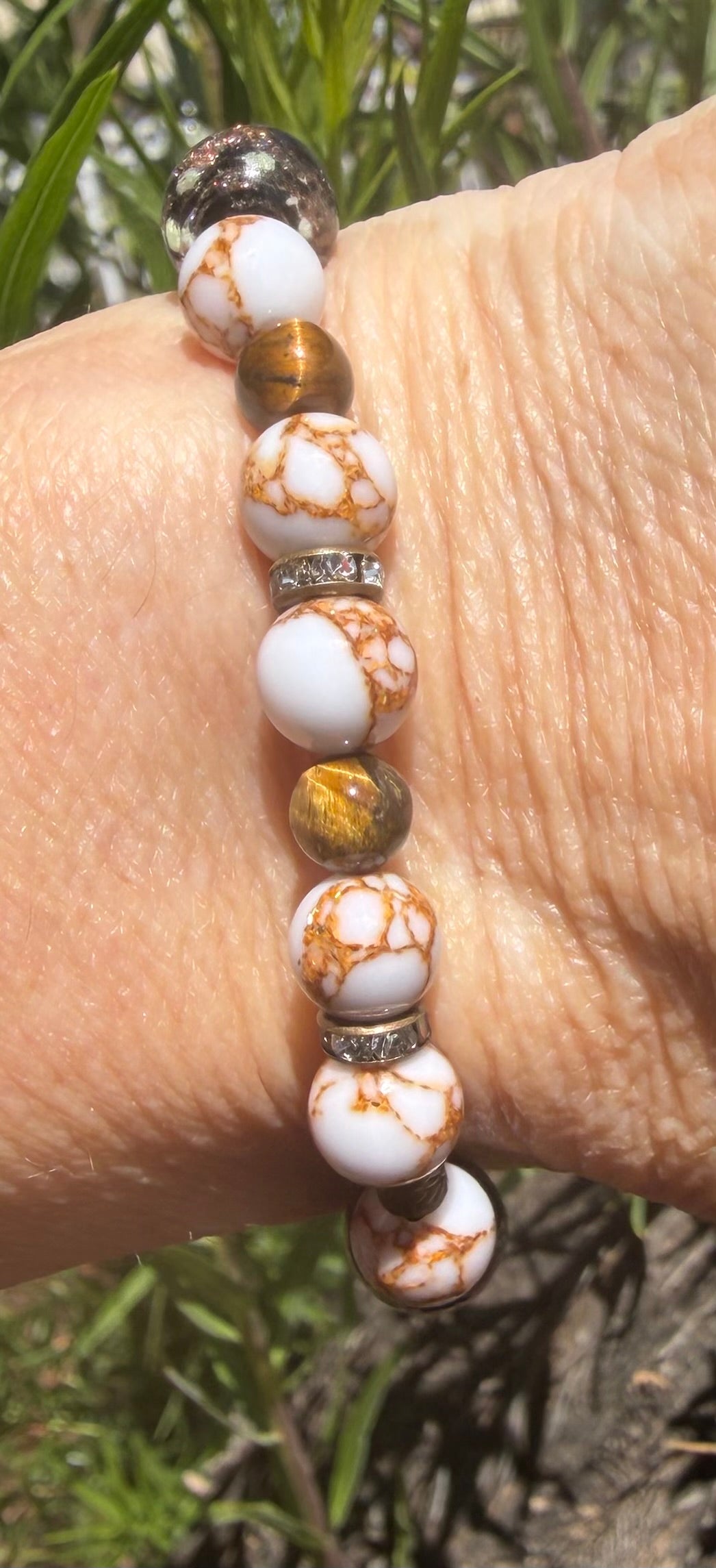 Afterglow & Amber | Golden Tiger’s Eye & Mixed Bead Bracelet
