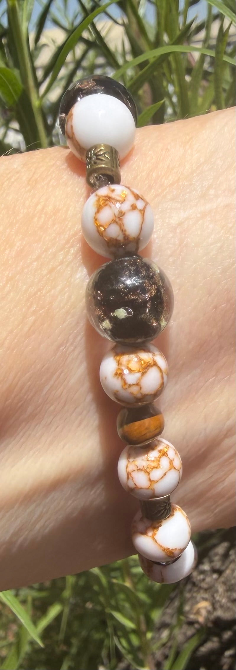 Afterglow & Amber | Golden Tiger’s Eye & Mixed Bead Bracelet
