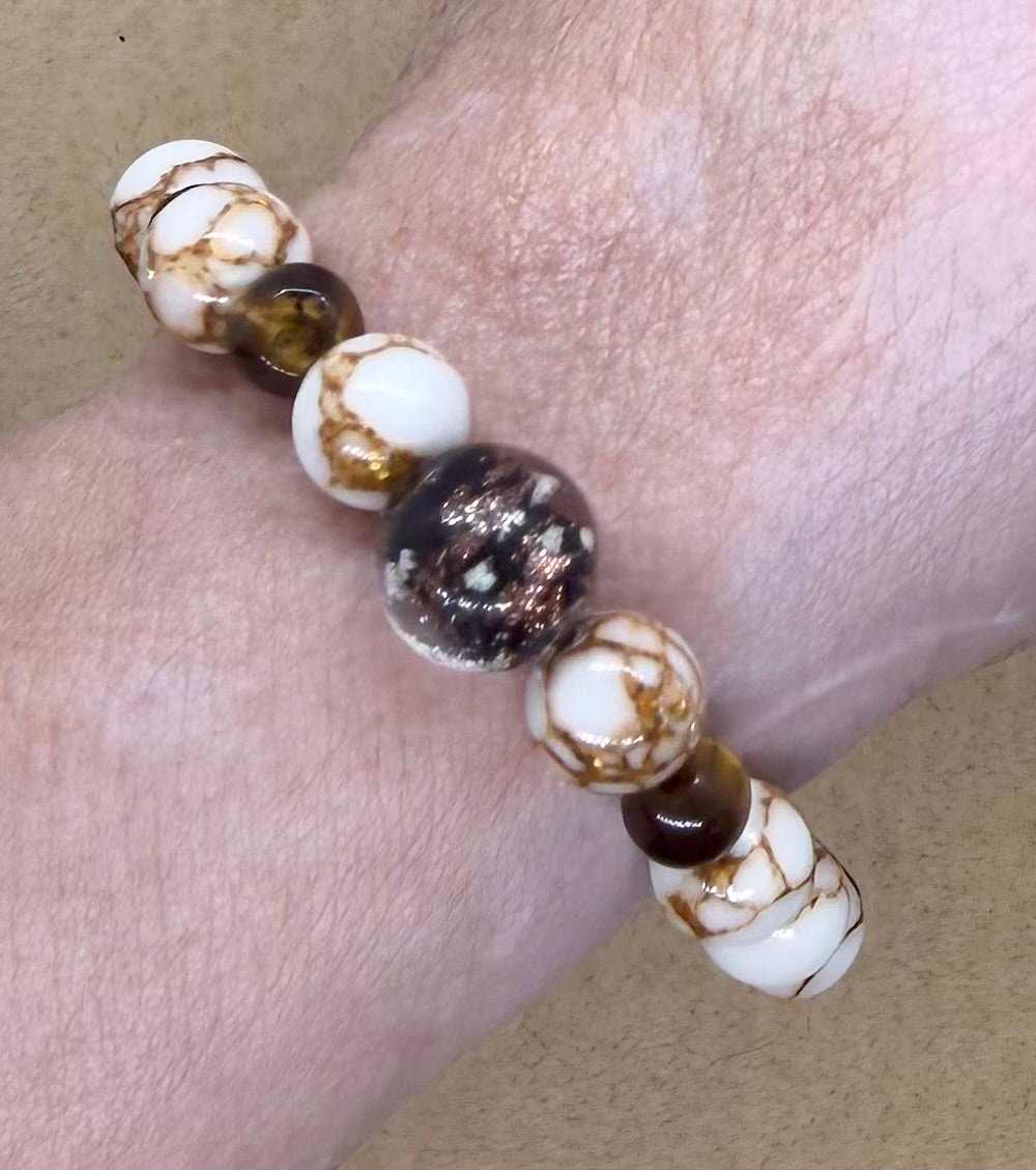 Afterglow & Amber | Golden Tiger’s Eye & Mixed Bead Bracelet