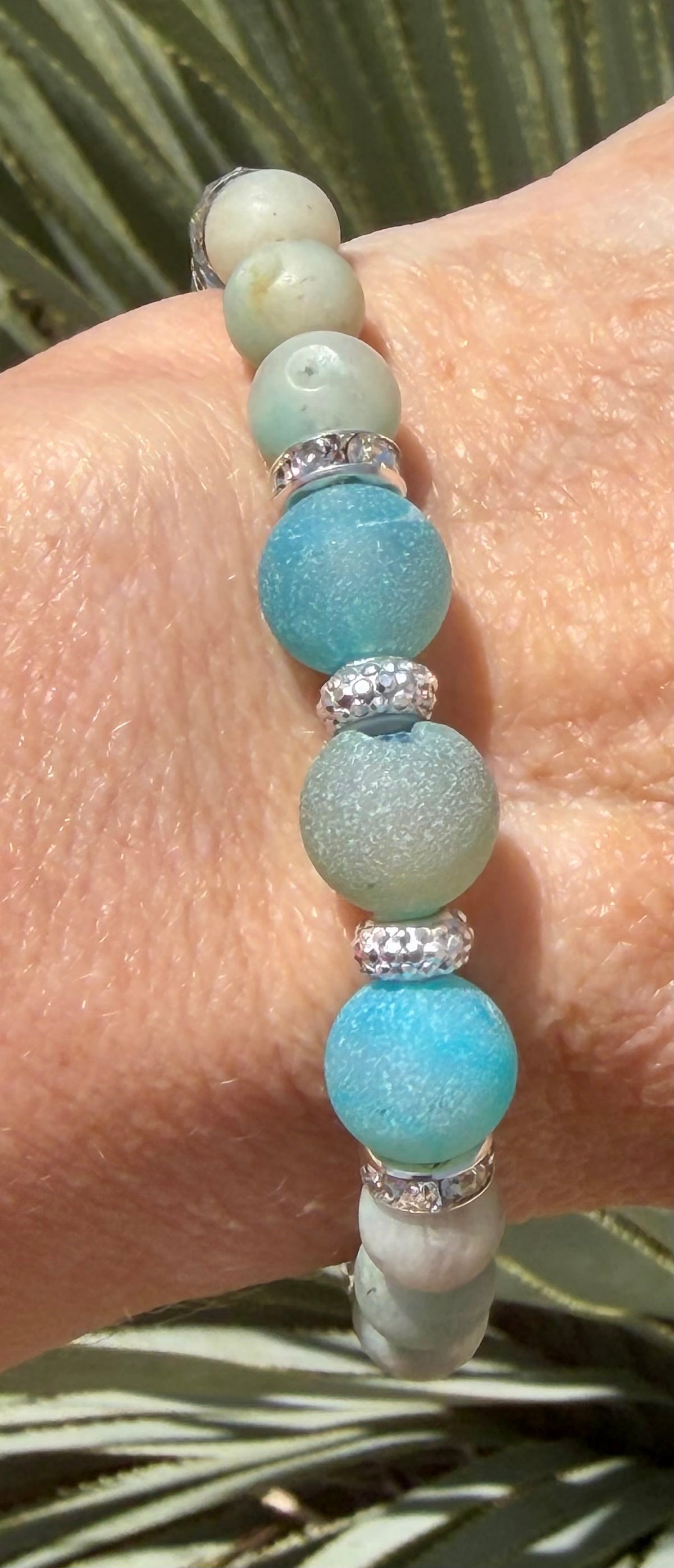 Tide & Tempest | Blue Agate, Amazonite & Sea Sediment Jasper Bracelet