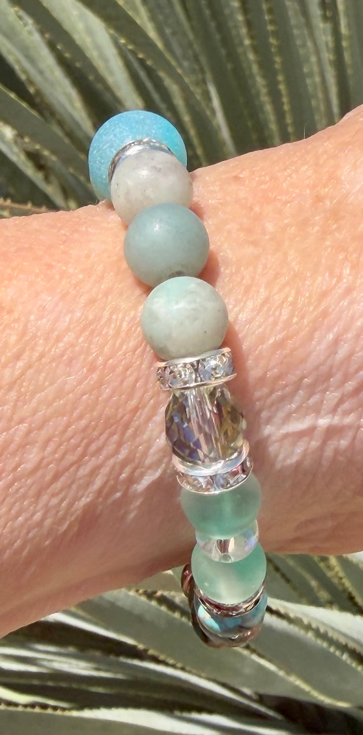 Tide & Tempest | Blue Agate, Amazonite & Sea Sediment Jasper Bracelet
