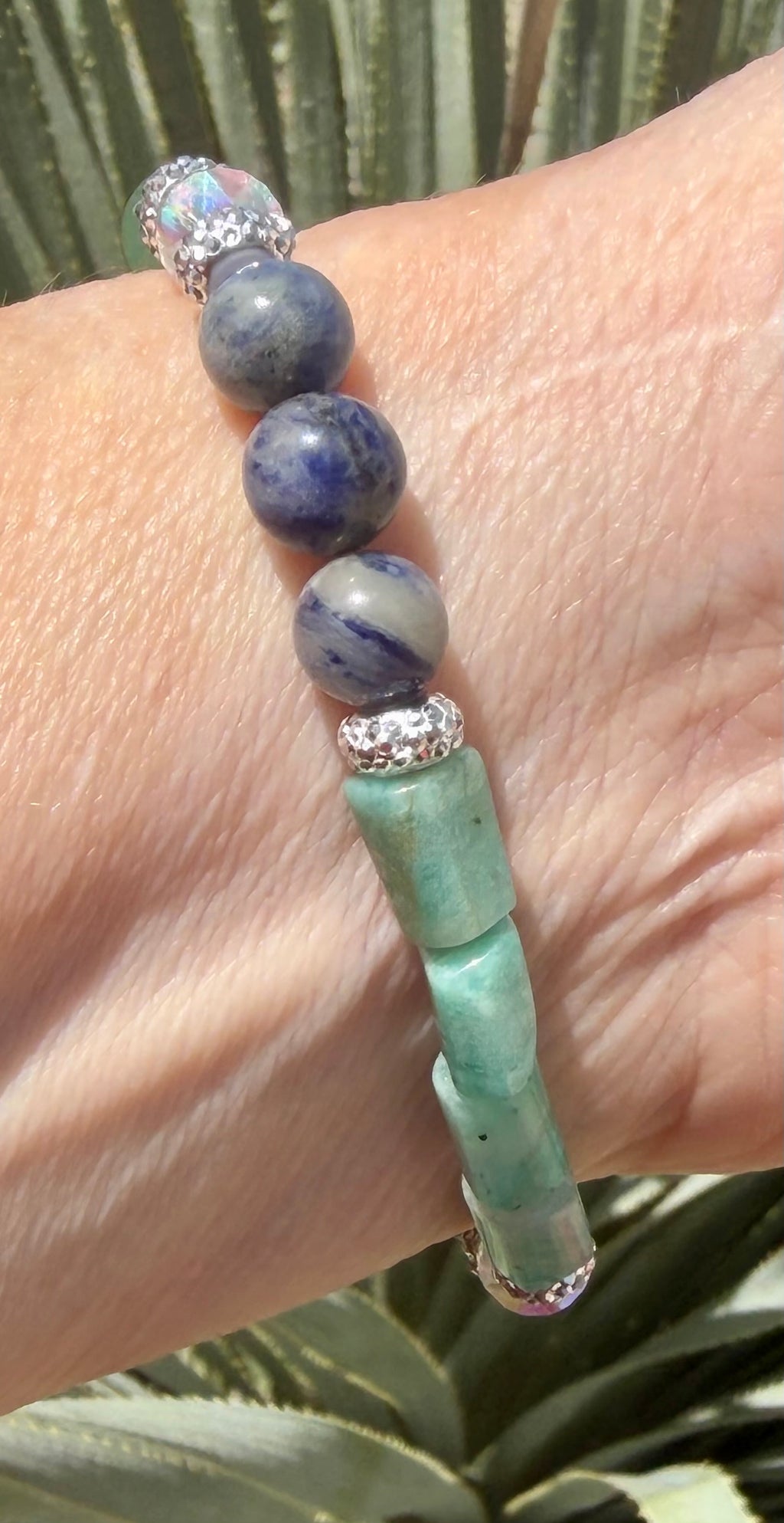 Sage After Midnight | Aventurine, Sodalite & Amazonite Bracelet