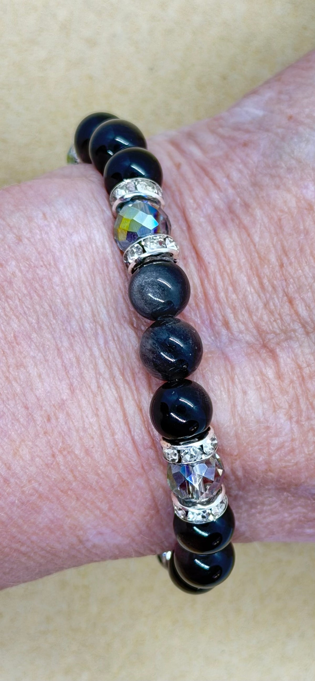 Moo-dusa | Silver Sheen Obsidian Bracelet