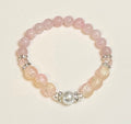 Blush & Pearls | Rose Quartz & Pink Cracked Quartz Bracelet
